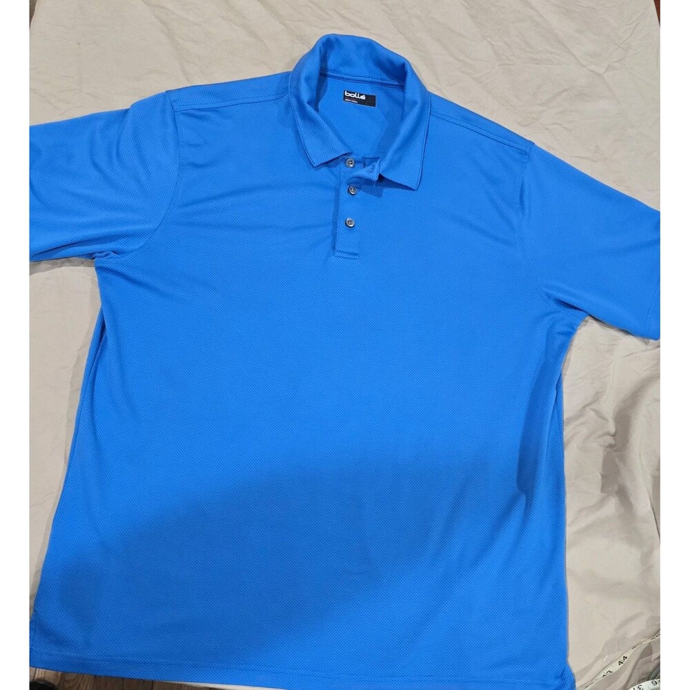 Bolle Mens Polo Shirt 2XL XXL Blue SS Tech Golf Walking